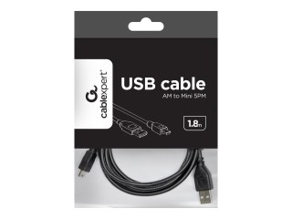 Gembird - Kabel USB - USB (M) do mini USB typ B (M) - USB 2.0 - 1.8 m - odlewany - czarny