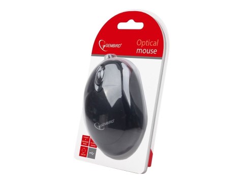 Gembird MUS-U-01 - Mysz - prawo i leworęczna - optyczna - 3 przyciski - przewodowa - USB - czarny