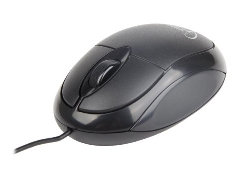 Gembird MUS-U-01 - Mysz - prawo i leworęczna - optyczna - 3 przyciski - przewodowa - USB - czarny