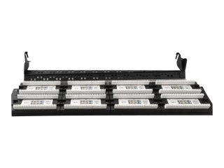 Gembird NPP-C548CM-001 - Panel krosowniczy z elementem do porządkowania kabli - CAT 5e - czarny - 2U - 19" - liczba portów — 48