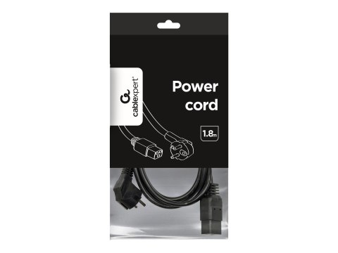 Gembird PC-186-C19 - Kabel zasilający - power CEE 7/7 (M) do IEC 60320 C19 - 1.8 m - odlewany