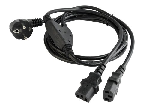 Gembird PC-186-ML6 - Kabel zasilający - power IEC 60320 C13 do power CEE 7/7 (M) - AC 220-250 V - 2 m - odlewany