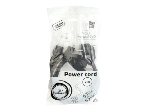 Gembird PC-186-ML6 - Kabel zasilający - power IEC 60320 C13 do power CEE 7/7 (M) - AC 220-250 V - 2 m - odlewany