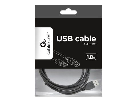 Gembird Professional series - Kabel USB - USB (M) do USB Typ B (M) - USB 2.0 - 1.8 m - odlewany - czarny