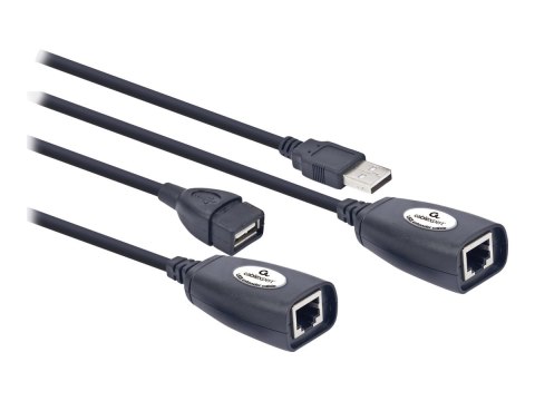 Gembird - Przedłużacz USB - USB - RJ-45 / 4 pin USB Typ A - do 30 m
