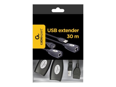 Gembird - Przedłużacz USB - USB - RJ-45 / 4 pin USB Typ A - do 30 m