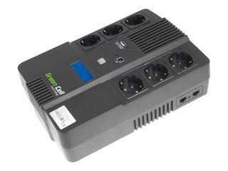 Green Cell AiO - UPS - AC 220/230/240 V - 360 wat - 600 VA - 7 Ah - USB - złącza wyjściowe: 6
