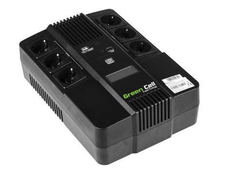 Green Cell AiO - UPS - AC 220/230/240 V - 360 wat - 600 VA - 7 Ah - USB - złącza wyjściowe: 6