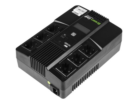 Green Cell AiO - UPS - AC 220/230/240 V - 360 wat - 600 VA - 7 Ah - USB - złącza wyjściowe: 6