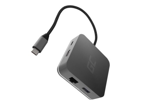 Green Cell HUB2 - Stacja dokująca - USB-C - HDMI - 1GbE - 87 wat