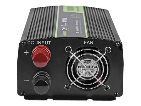Green Cell - Inwerter DC na AC - 12 V - 1000 wat - czarny