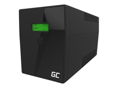 Green Cell UPS Micropower 1500VA - UPS - AC 220/230/240 V - 900 wat - 1500 VA - 9 Ah - USB, Ethernet - złącza wyjściowe: 4
