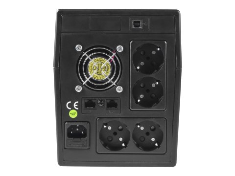 Green Cell UPS Micropower 1500VA - UPS - AC 220/230/240 V - 900 wat - 1500 VA - 9 Ah - USB, Ethernet - złącza wyjściowe: 4