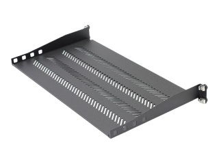 KaTLINK - Półka do stojaka - czarny, RAL 9005 - 1U - 19"