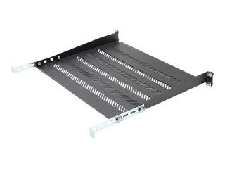 KatLink TN-19-350-1U-BK - Półka do stojaka - czarny, RAL 9005 - 1U - 19"