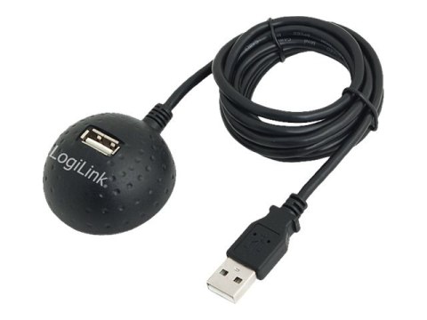 LogiLink Docking Station - Przedłużacz kabla USB - USB (F) do USB (M) - 1.5 m - czarny