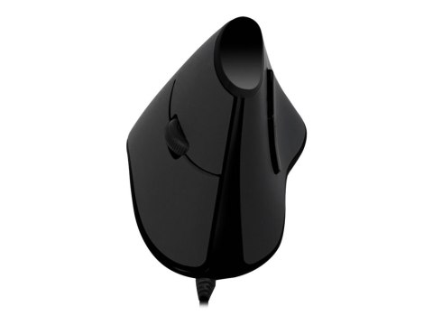 LogiLink Ergonomic Vertical - Mysz pionowa - optyczna - 5 przyciski - przewodowa - USB - czarny
