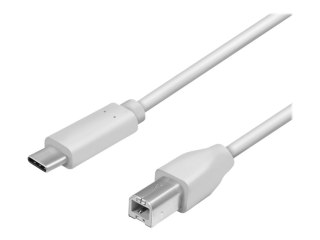 LogiLink - Kabel USB - USB Typ B (M) do USB-C (M) dwudrożny - USB 2.0 - 3 A - 2 m - szary