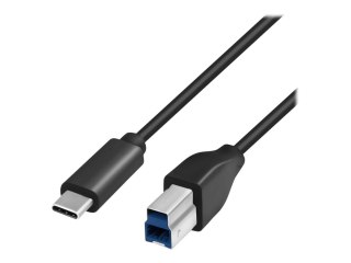 LogiLink - Kabel USB - USB Type B (M) do USB-C (M) dwudrożny - USB 3.2 Gen 1 - 3 A - 2 m - czarny