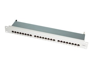 LogiLink - Krosownica - CAT 6e - STP - RJ-45 X 24 - jasnoszary, RAL 7035 - 1U - 19"