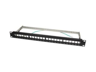 LogiLink - Krosownica - STP - RJ-45 X 24 - czarny, RAL 9005 - 1U
