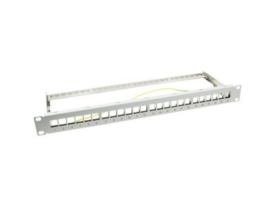 LogiLink - Krosownica - STP - RJ-45 X 24 - jasnoszary, RAL 7035 - 1U