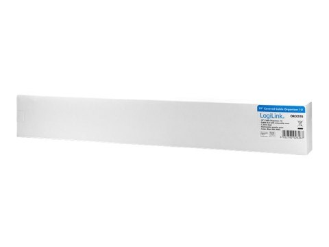 LogiLink - Organizer do kabli - czarny, RAL 9005 - 1U - 19"