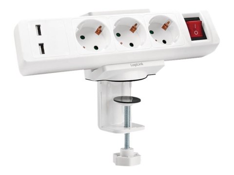 LogiLink Table mount clamp-on cable organizer - Zacisk organizera kabli