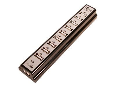 LogiLink USB 2.0 Hub 10-Port - Koncentrator - 10 x USB 2.0 - stacjonarny