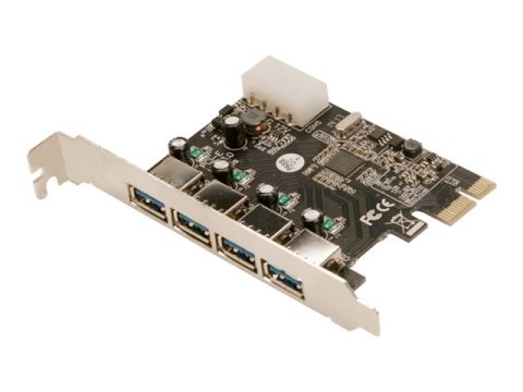 LogiLink USB 3.0 4-Port PCI Express Card - Adapter USB - PCIe 2.0 - USB 3.0 x 4