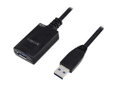 LogiLink USB3.0 Repeater Cable - Przedłużacz USB - USB, USB 2.0, USB 3.0 - do 5 m