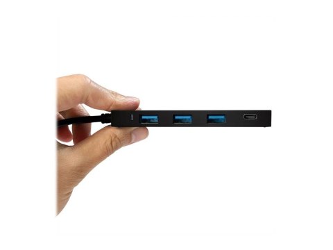 LogiLink Ultra-slim USB-C 3.1 hub - Koncentrator - 3 x SuperSpeed USB 3.0 + 1 x USB-C - stacjonarny