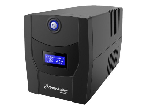 PowerWalker Basic VI 2200 STL FR - UPS - AC 162-290 V - 1320 wat - 2200 VA - 9 Ah - USB - złącza wyjściowe: 4
