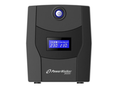 PowerWalker Basic VI 2200 STL FR - UPS - AC 162-290 V - 1320 wat - 2200 VA - 9 Ah - USB - złącza wyjściowe: 4
