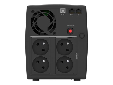 PowerWalker Basic VI 2200 STL FR - UPS - AC 162-290 V - 1320 wat - 2200 VA - 9 Ah - USB - złącza wyjściowe: 4