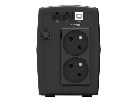 PowerWalker Basic VI 800 STL FR - UPS - AC 162-290 V - 480 wat - 800 VA - 7.2 Ah - USB - złącza wyjściowe: 2
