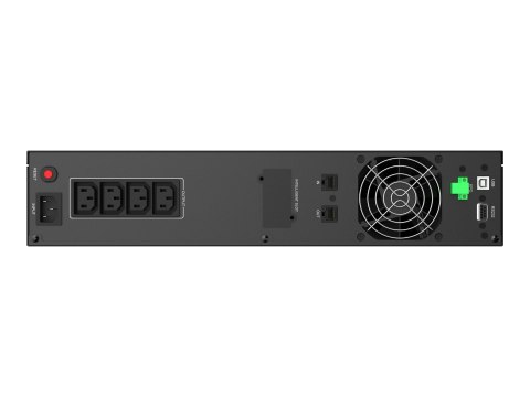 PowerWalker VI 1200 RLE - UPS (montowany w stojaku) - AC 230 V - 720 wat - 1200 VA - 7.2 Ah - USB, RS-232 - złącza wyjściowe: 4