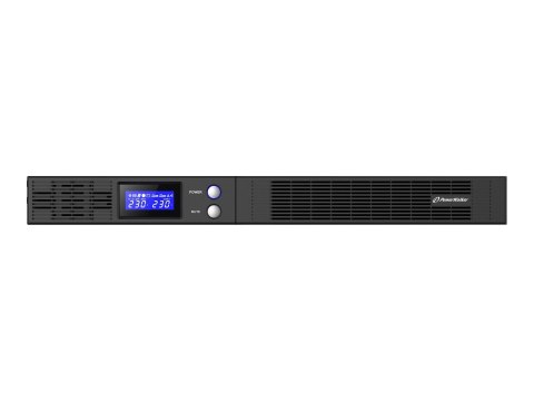 PowerWalker VI 1500 R1U - UPS (montowany w stojaku) - AC 230 V - 900 wat - 1500 VA - 9 Ah - USB, RS-232 - złącza wyjściowe: 4 - 