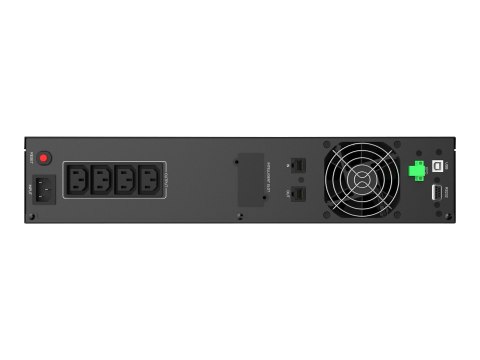 PowerWalker VI 2200 RLE - UPS (montowany w stojaku) - AC 230 V - 1320 wat - 2200 VA - 9 Ah - USB, RS-232 - złącza wyjściowe: 4