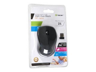 Tracer Zelih Duo - Mysz - optyczna - 4 przyciski - bezprzewodowa - 2.4 GHz - odbiornik bezprzewodowy USB - czarny
