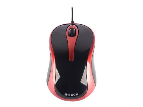 A4TECH EVO N-350-2 - Mysz - optyczna - 3 przyciski - przewodowa - USB - czarny, czerwony