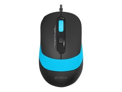 A4Tech FSTYLER Collection FM10 - Mysz - optyczna - 4 przyciski - przewodowa - USB - niebieski