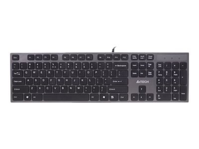 A4Tech KV-300H - Klawiatura - USB - QWERTY - US - szary, czarny