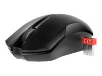 A4Tech V-Track G3-200N - Mysz - optyczna - 3 przyciski - bezprzewodowa - 2.4 GHz - odbiornik bezprzewodowy USB - czarny