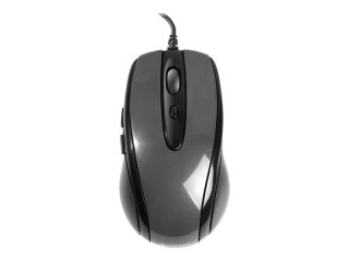 A4Tech V-Track N-708X - Mysz - prawo i leworęczna - optyczna - 6 przyciski - przewodowa - USB - szary