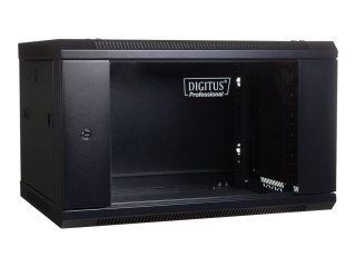 DIGITUS Professional DN-WU19 04U/450/B - Szafa - do montażu na ścianie - czarny, RAL 9004 - 4U - 19"