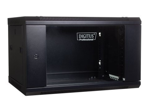 DIGITUS Professional DN-WU19 04U/450/B - Szafa - do montażu na ścianie - czarny, RAL 9004 - 4U - 19"