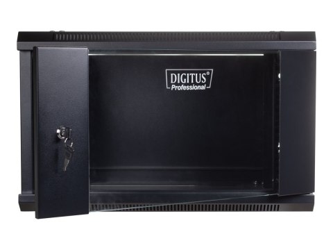DIGITUS Professional DN-WU19 04U/450/B - Szafa - do montażu na ścianie - czarny, RAL 9004 - 4U - 19"