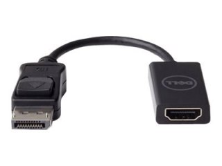 Dell - Adapter wideo - DisplayPort 20-pin męski do HDMI żeński - 20.32 cm