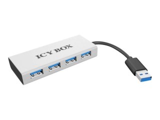 ICY BOX IB-AC6104 - Koncentrator - 4 x SuperSpeed USB 3.0 - stacjonarny